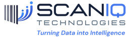 2000 x 600 ScanIQ Technologies logo Black and White